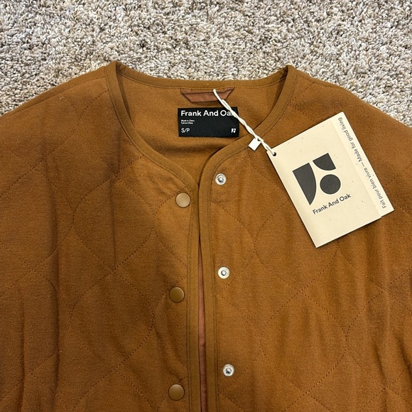 Brand new with tags Frank and Oak bomber jacket. Sz S - Picture 2 of 2
